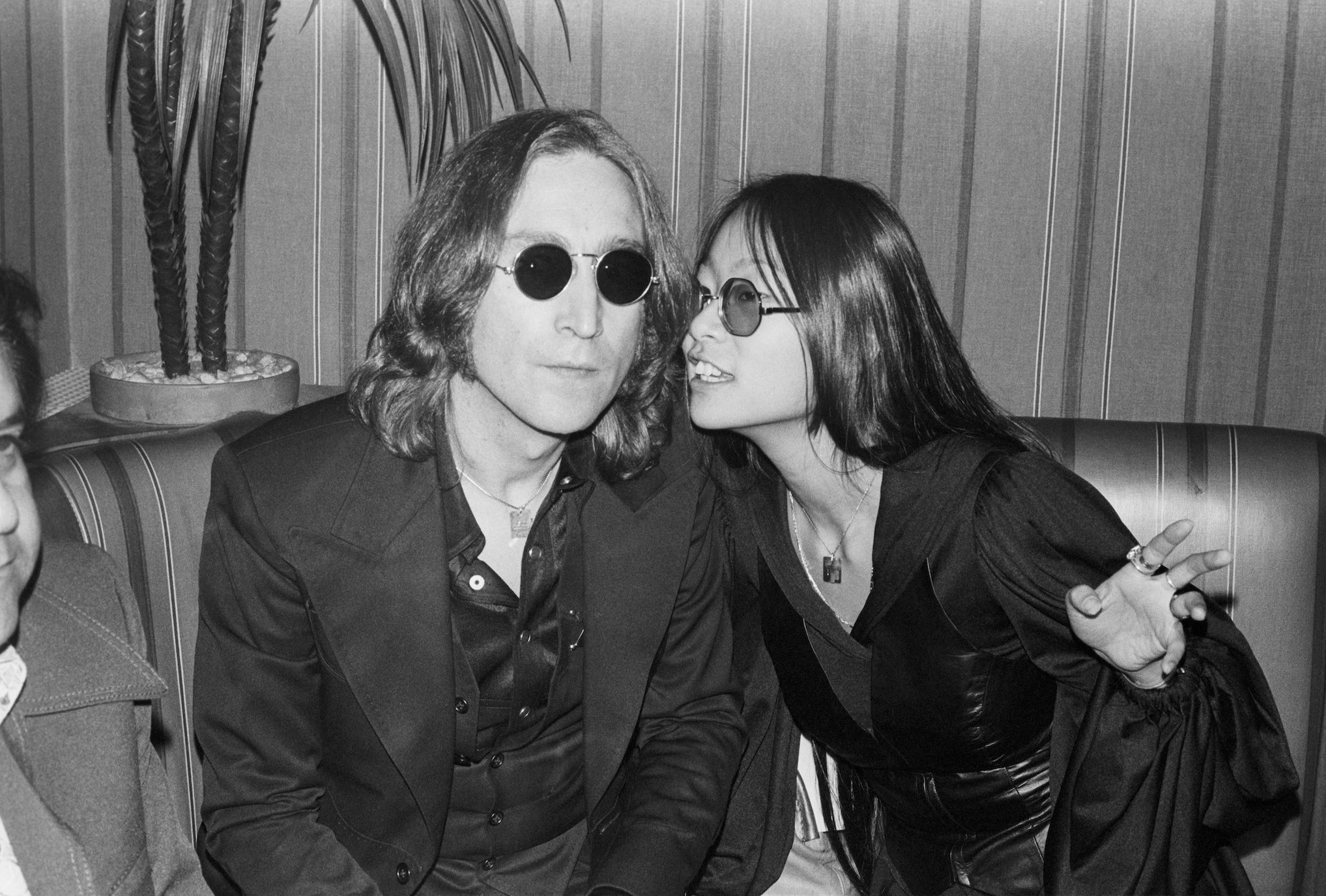 John Lennon and May Pang in New York during his Lost Weekend