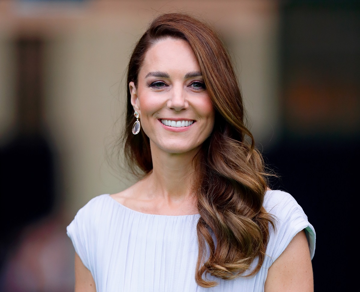 Kate Middleton smiles as she attends the Earthshot Prize 2021 in London