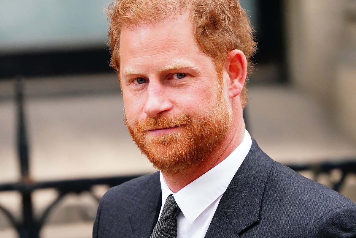 Prince Harry leaving the Royal Courts Of Justice in London