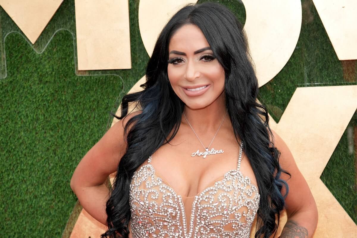 'Jersey Shore' star Angelina Pivarnick, who previously had ties to Joe 'Old Bridge' Tarallo, at the MTV Movie and TV Awards.