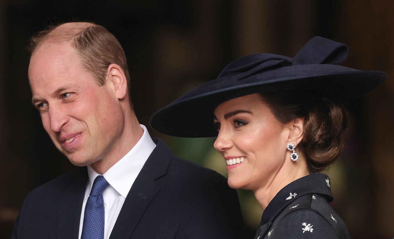 Prince William and Kate Middleton smile in a flirty moment