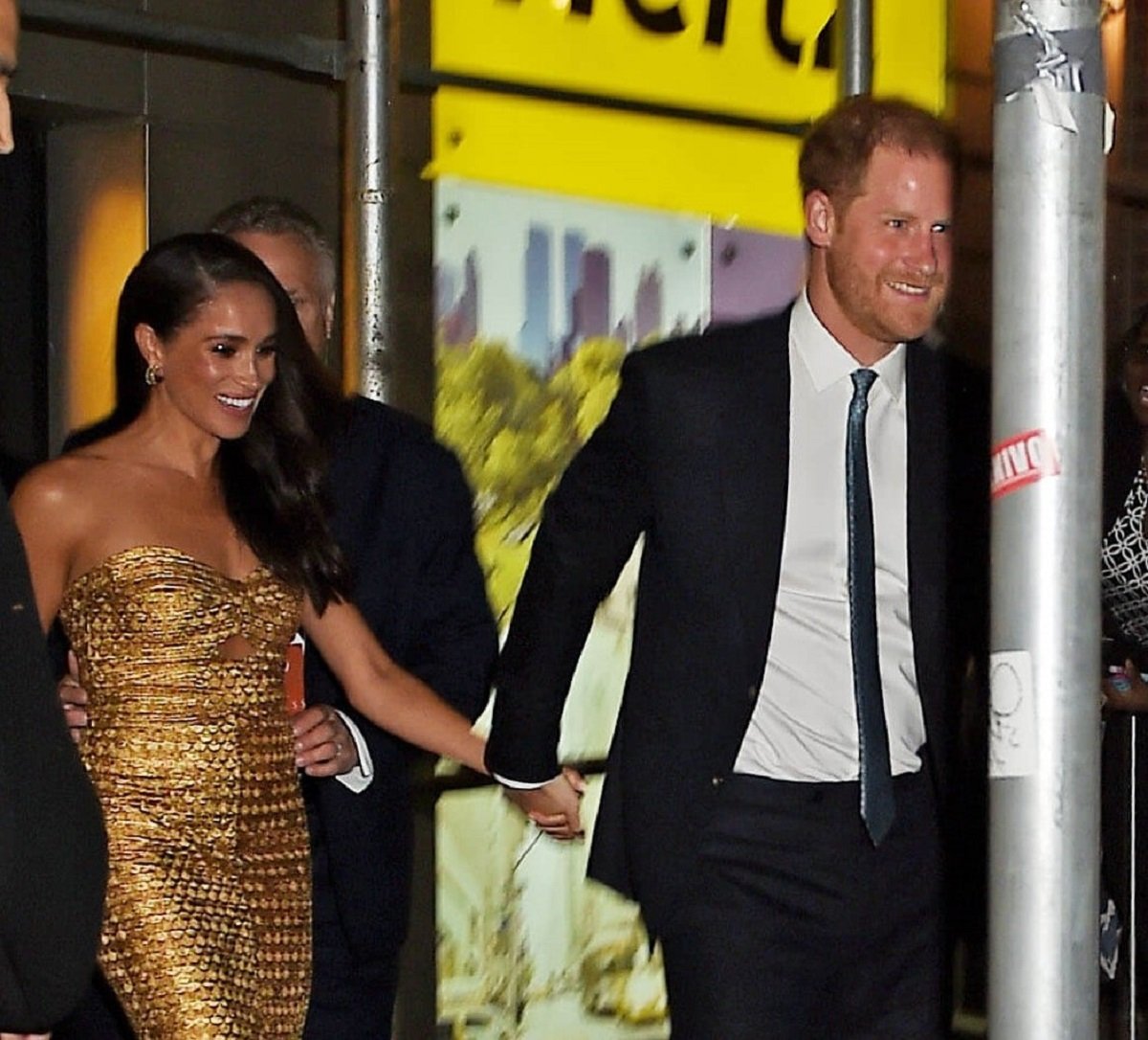 Meghan Markle and Prince Harry, who have been warned to change their tactics now that Charles is king, leave gala in New York City