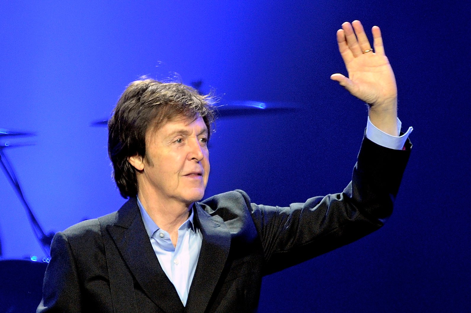 Paul McCartney performs at the Lanxess-Arena in Cologne, Germany, in 2011