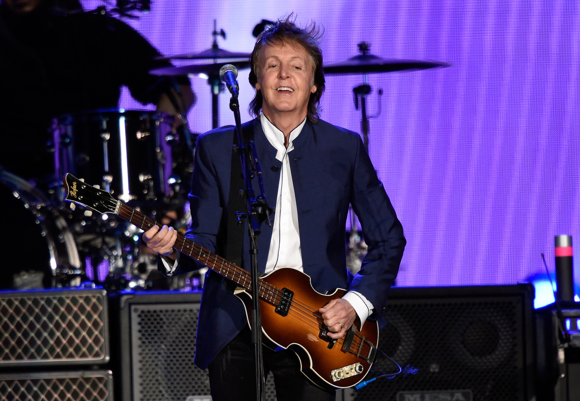 Paul McCartney of The Beatles performs during Desert Trip in California in 2016