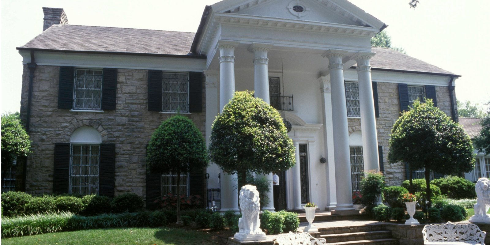 Elvis Presley's Graceland estate in a photograph taken in 1970.