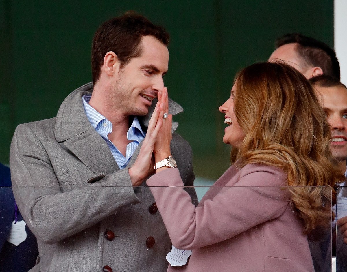 Andy Murray Who Pays Tribute To His Wife Kim During Matches By Tying His Wedding Ring To His Shoelaces Attends Day 2 Ladies Day Of The Cheltenham Festival In England 1 ?w=1200