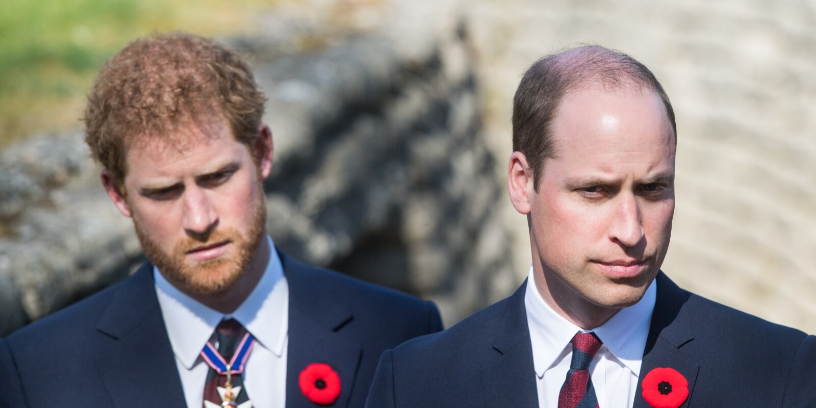Prince Harry and Prince William commemorate the 100th anniversary of the battle of Vimy Ridge on April 9, 2017 in Lille, France.
