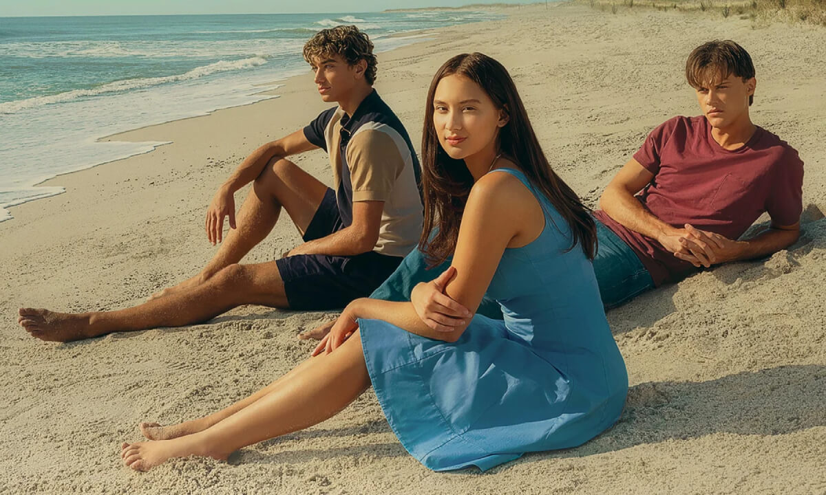 Gavin Casalegno, Lola Tung, and Christopher Briney in an image from The Summer I Turned Pretty