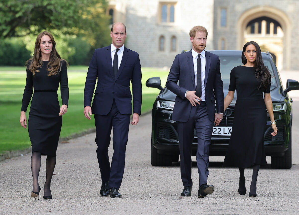 Kate Middleton, Prince William, Prince Harry, and Meghan Markle