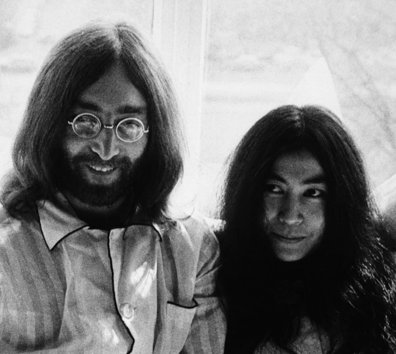 John Lennon with Yoko Ono