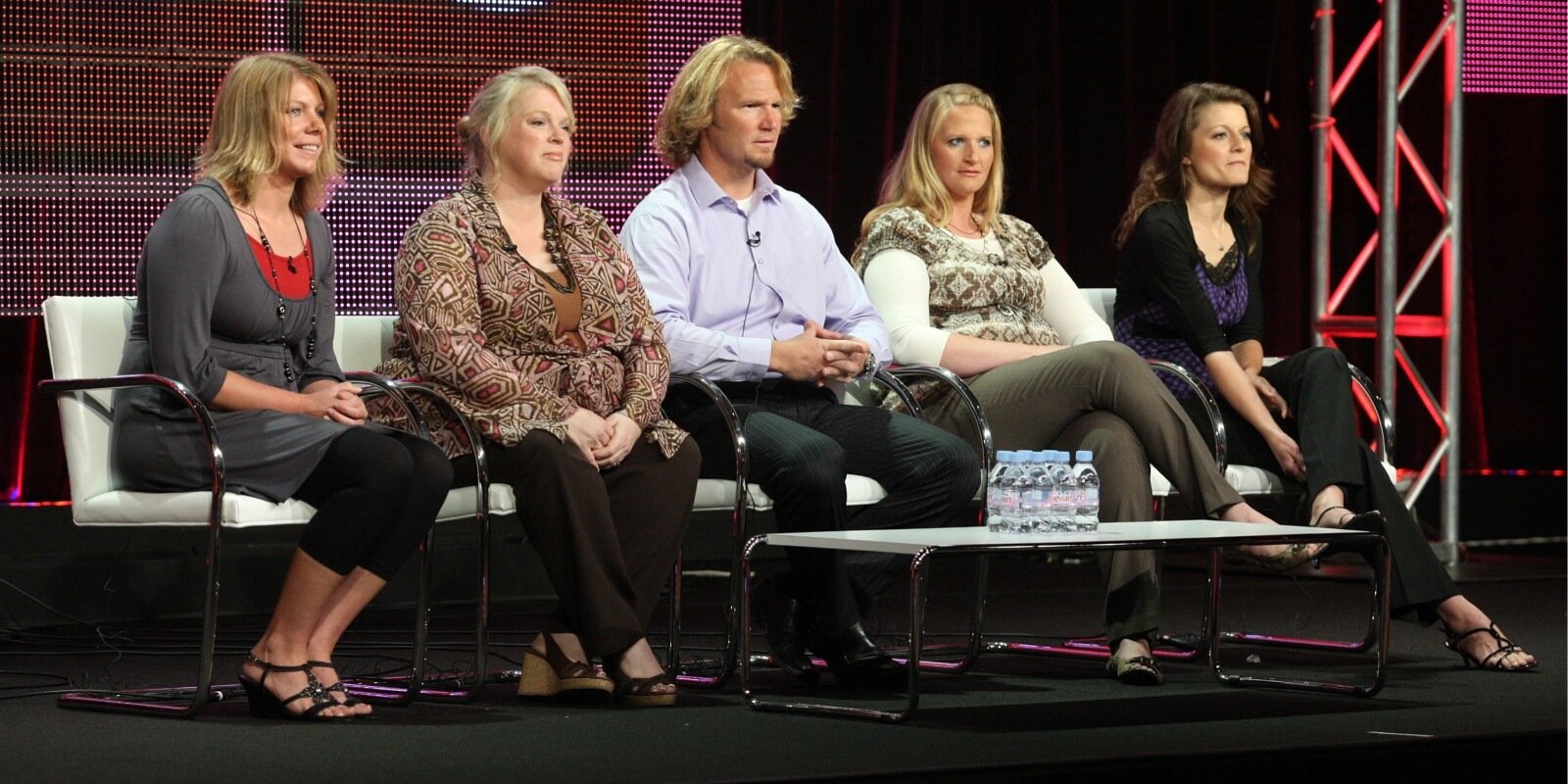 Meri, Janelle, Kody, Christine, and Robyn Brown photographed at TLC panel in 2010.