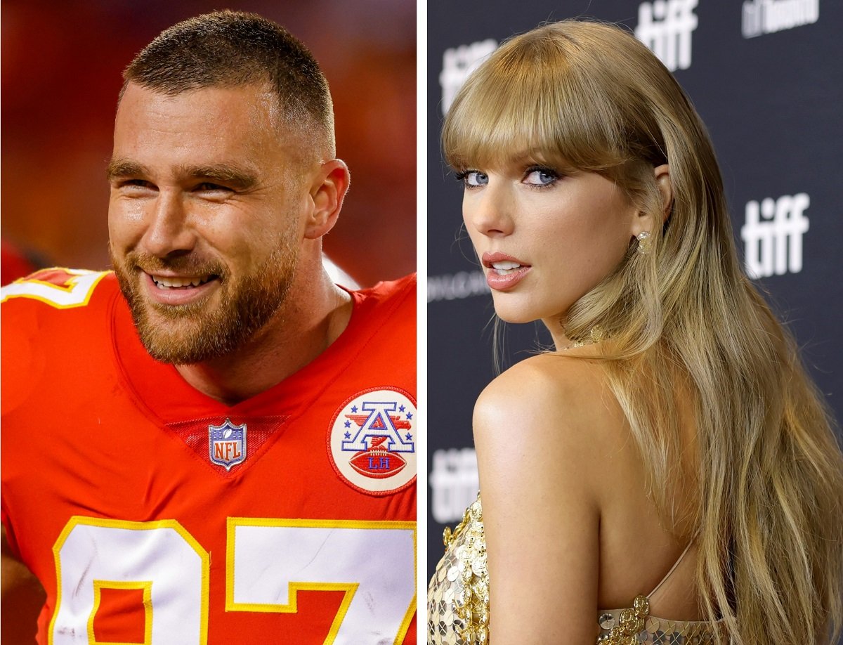 L Travis Kelce Smiles Duirng Warmups R Taylor Swift Who Has An Even Higher Net Worth Than The NFL Star At The 2022 Toronto International Film Festival ?w=1200