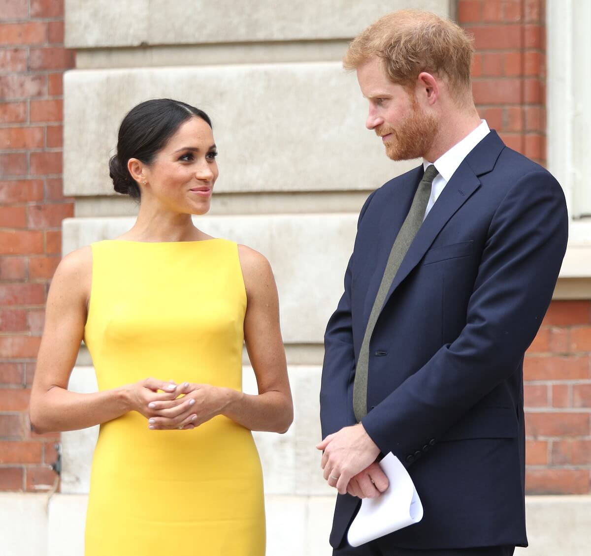 Prince Harry and Meghan Markle attend the Your Commonwealth Youth Challenge reception