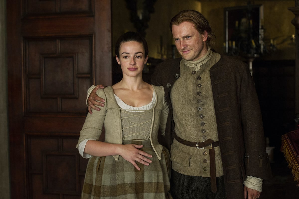 Outlander EP Maril Davis Says Jamie And Claire S Return To Scotland   Laura Donnelly As Jenny Fraser Steven Cree As Ian Murray Outlander 