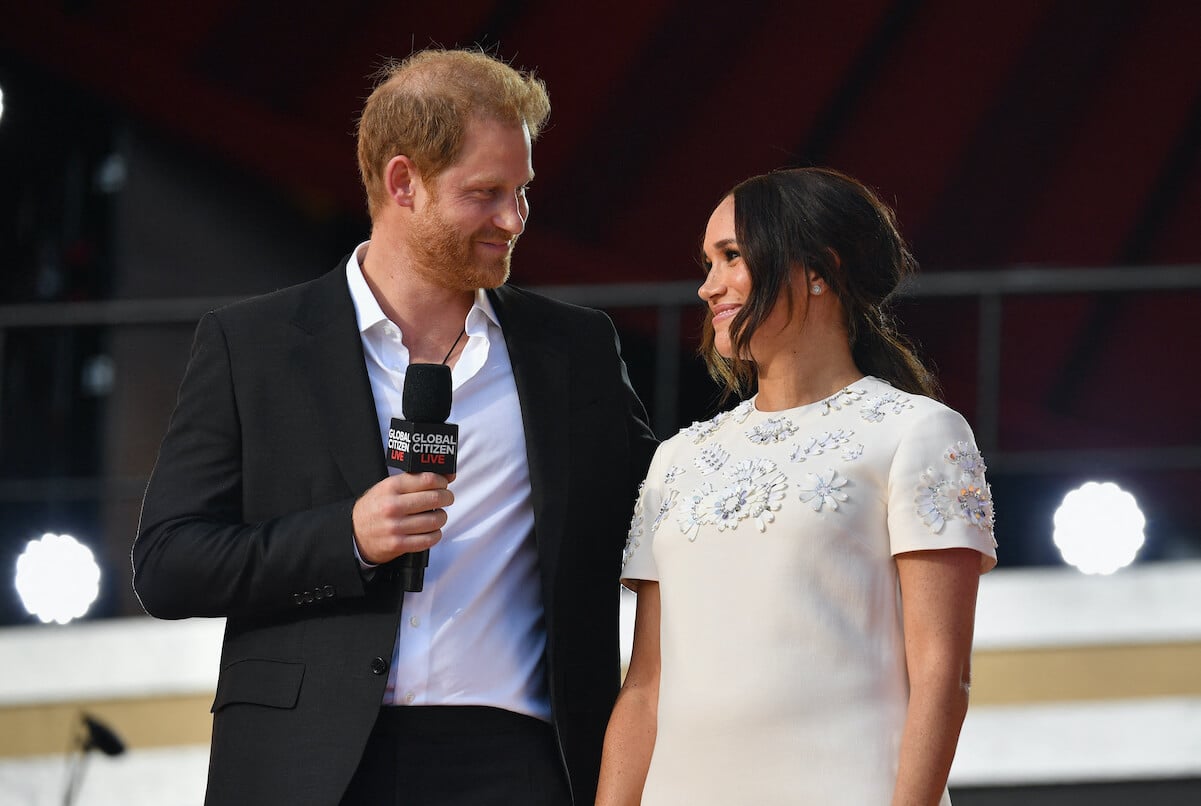 Prince Harry and Meghan Markle in New York City in 2021