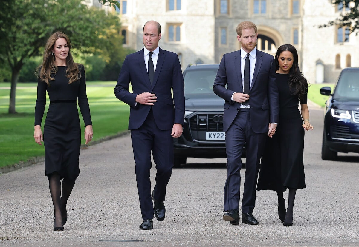 Kate Middleton, Prince William, Prince Harry, and Meghan Markle