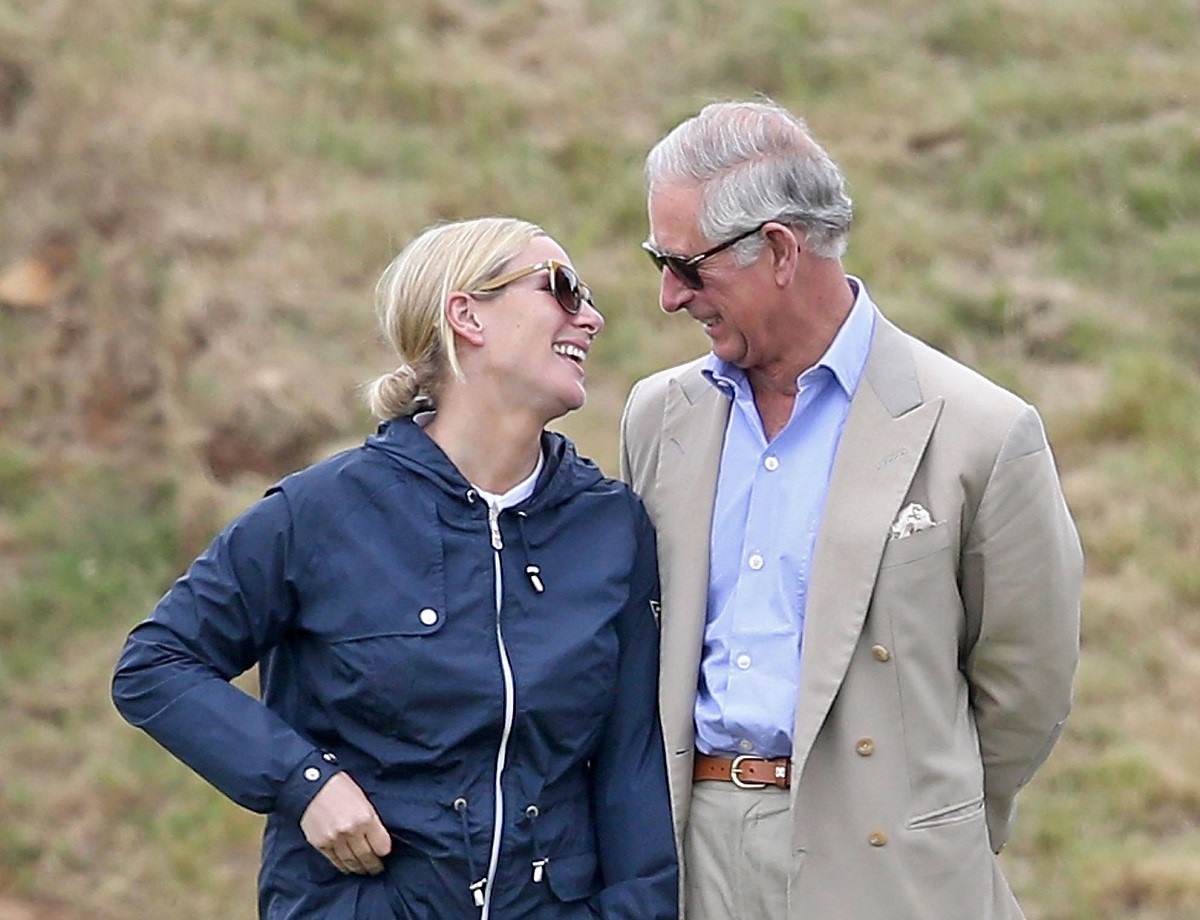 Zara Phillips and King Charles attend the Gigaset Charity Polo Match at Beaufort Polo Club