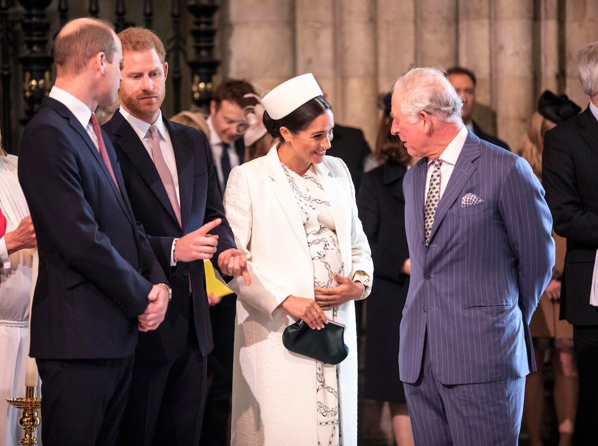 Prince William, Prince Harry, Meghan Markle, and King Charles