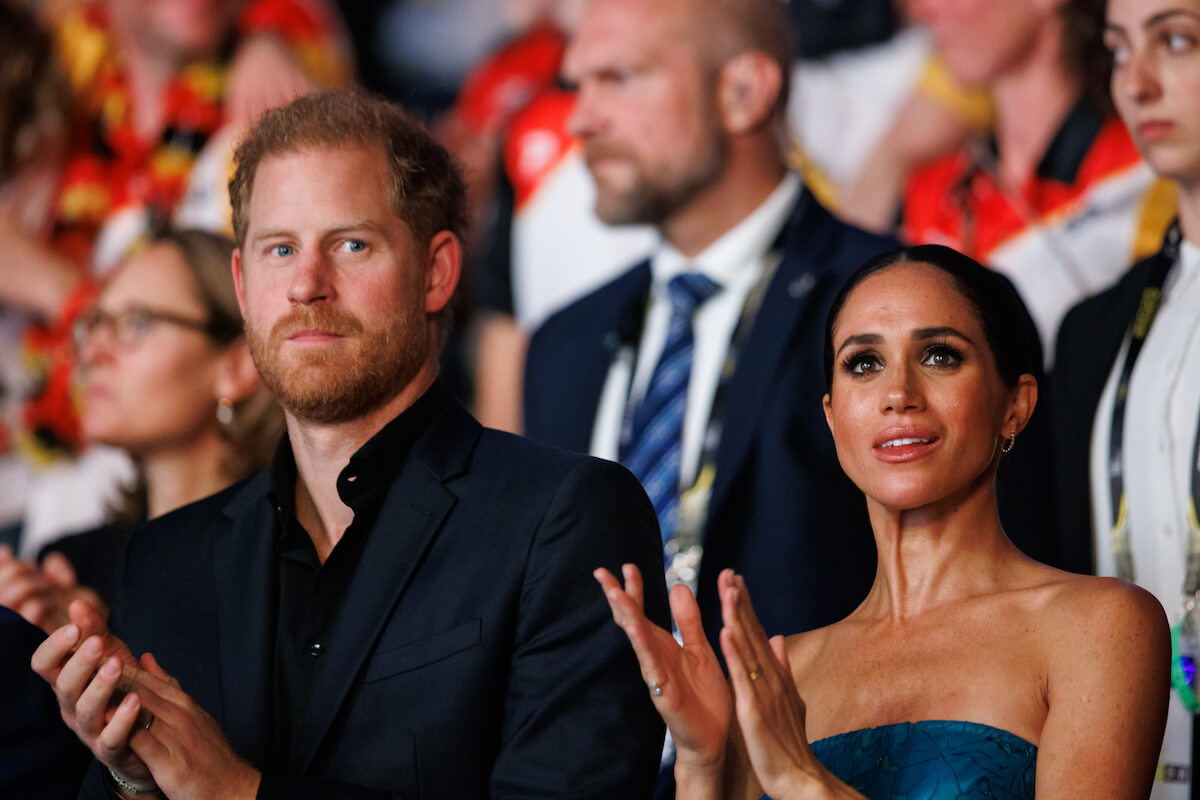 Prince Harry and Meghan Markle, who were listed as 'losers' on The Hollywood Reporter's 2023 list of winners and losers, look on