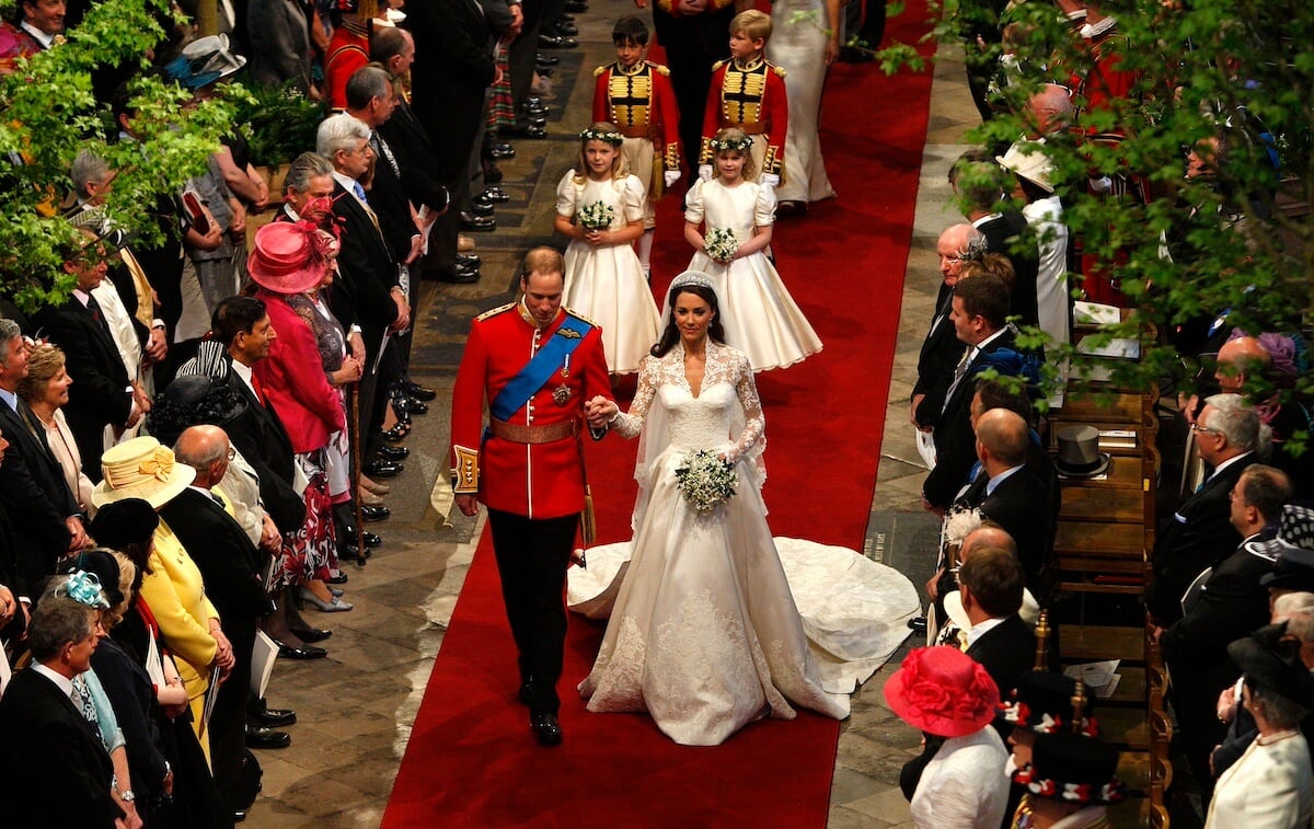 Prince William and Kate Middleton at their wedding