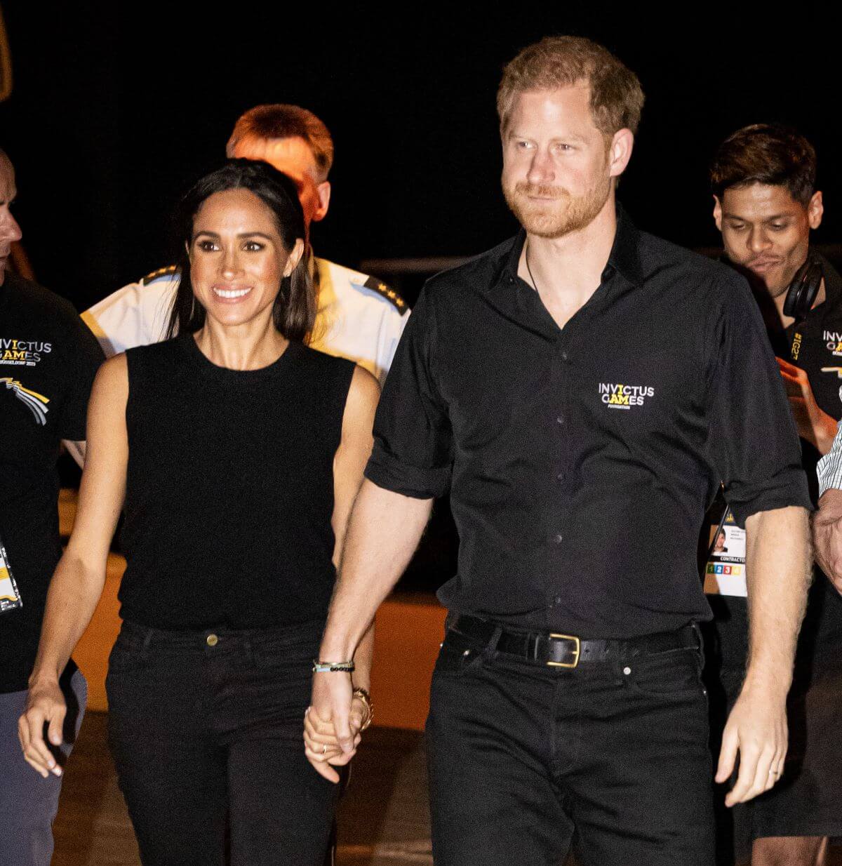 Meghan Markle and Prince Harry at the wheelchair basketball final between the United States and France during day four of the Invictus Games