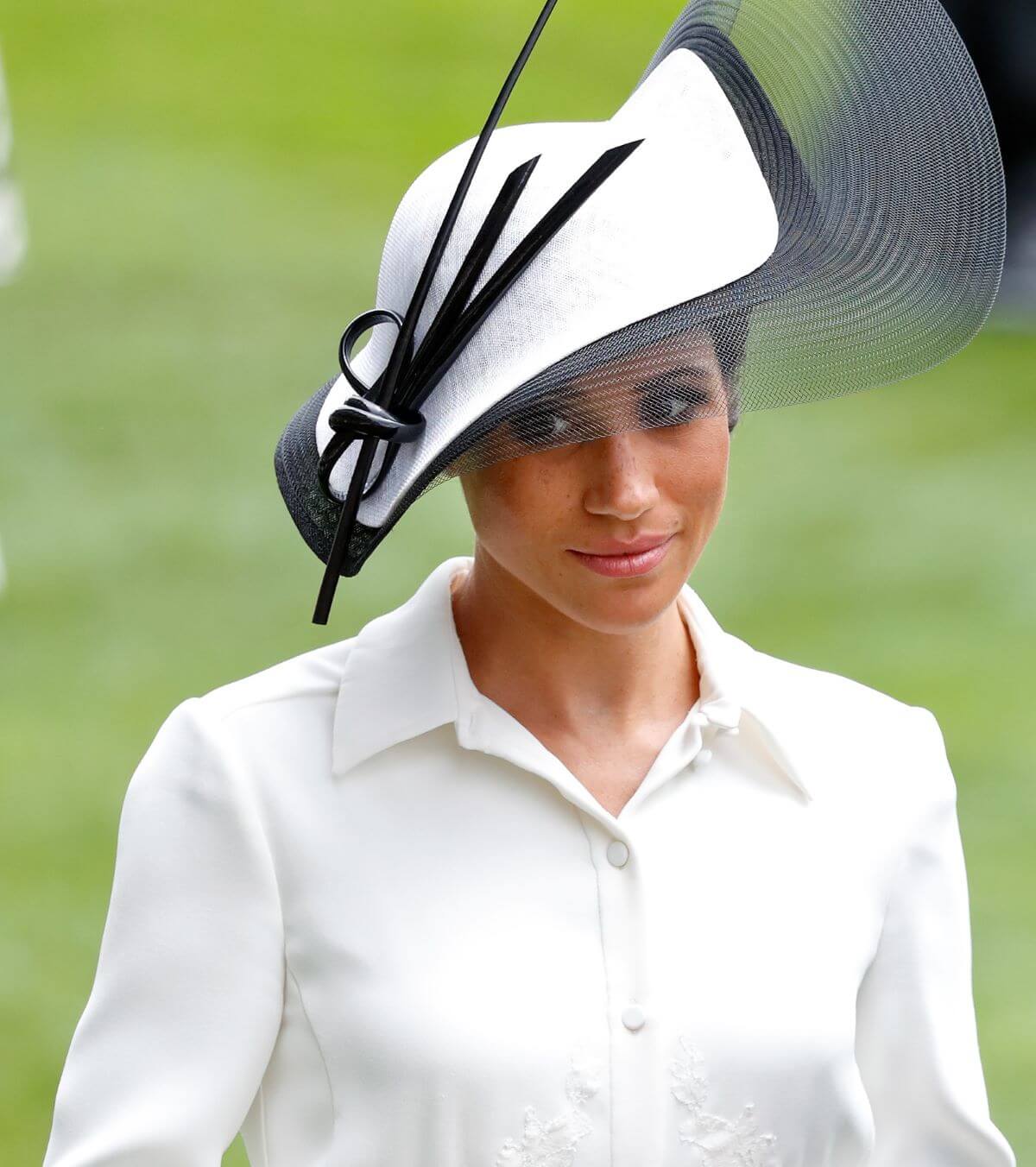 Meghan Markle attends day 1 of Royal Ascot at Ascot Racecourse