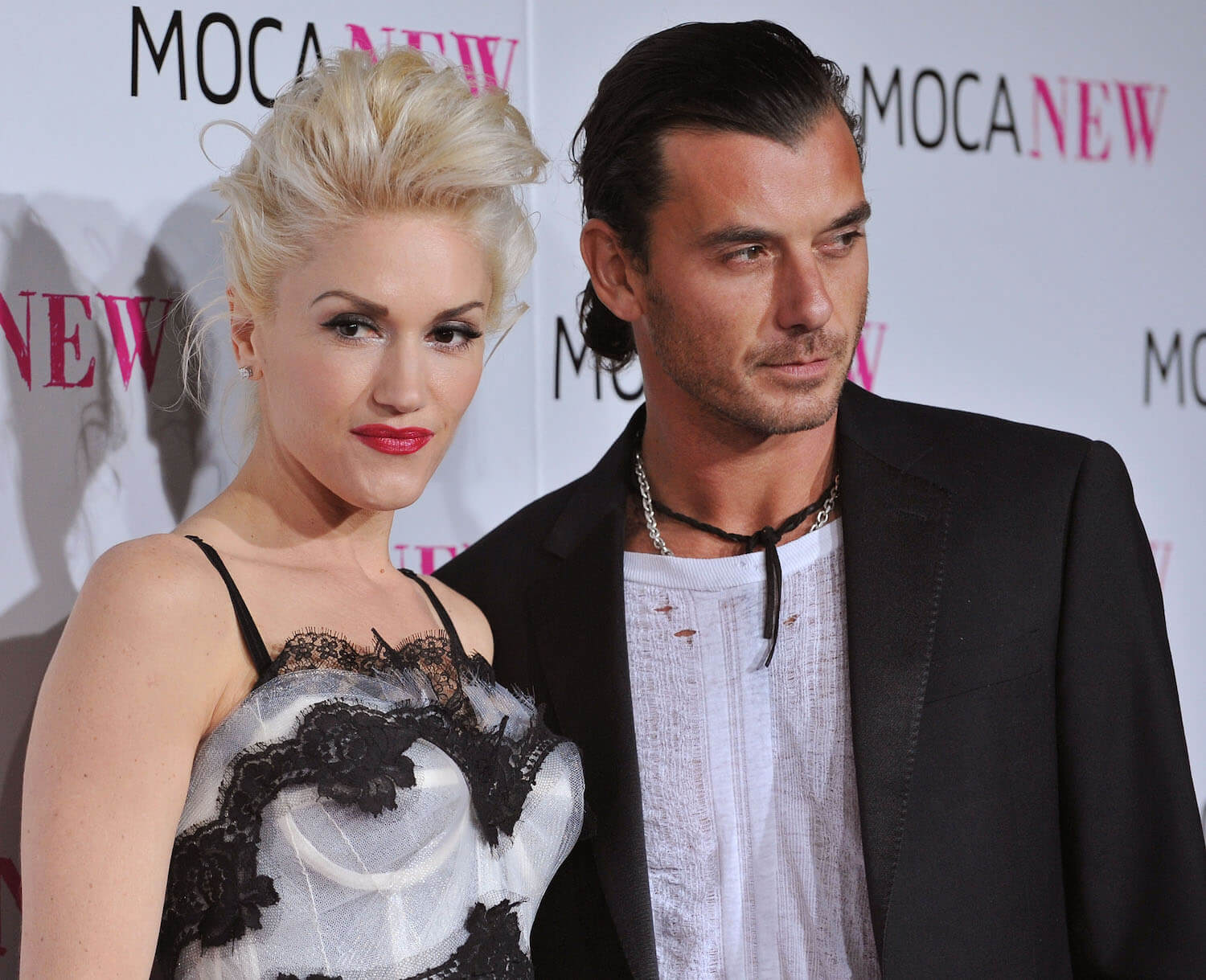 Gwen Stefani and Gavin Rossdale standing next to each other at an event in 2009