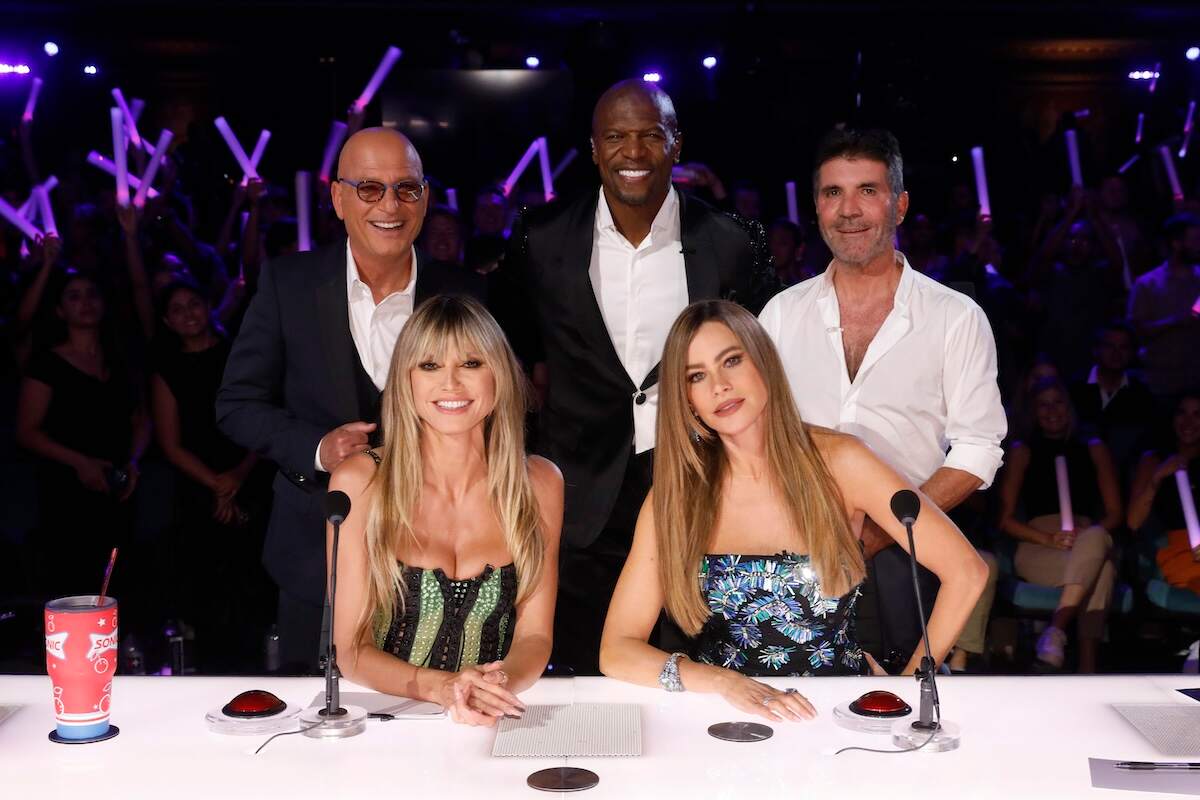 The America's Got Talent judges film an episode in 2022