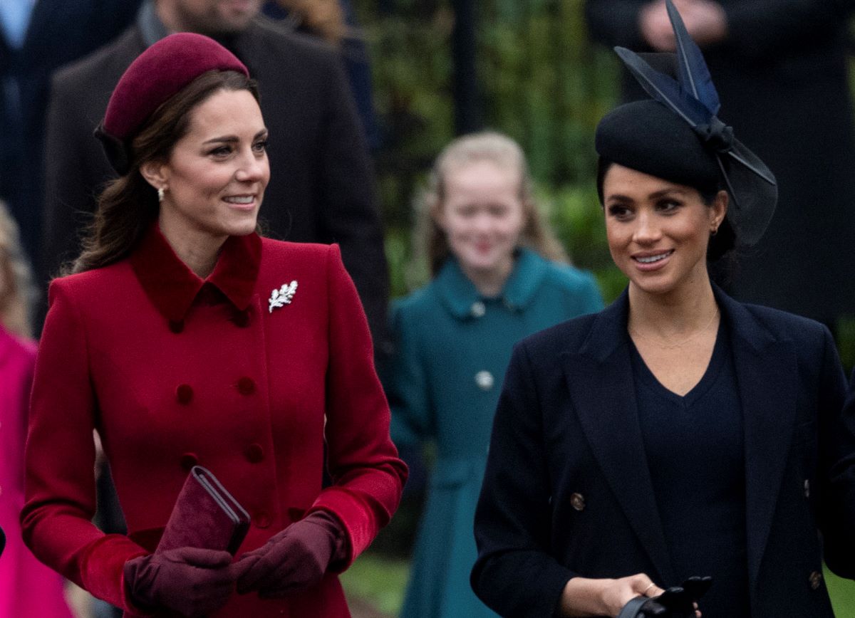 Kate Middleton and Meghan Markle attend Christmas Day Church service at St. Mary Magdalene on the Sandringham estate