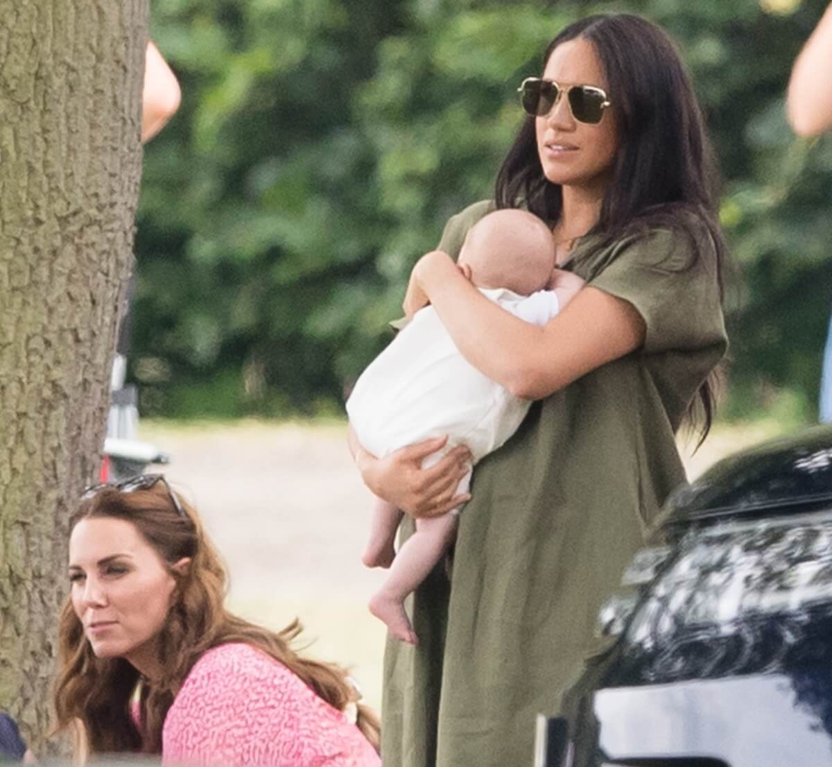 Kate Middleton and Meghan Markle attend The King Power Royal Charity Polo Day at Billingbear Polo Club