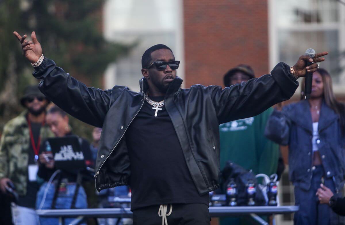 Sean "Diddy" Combs performs at Howard University's Yardfest