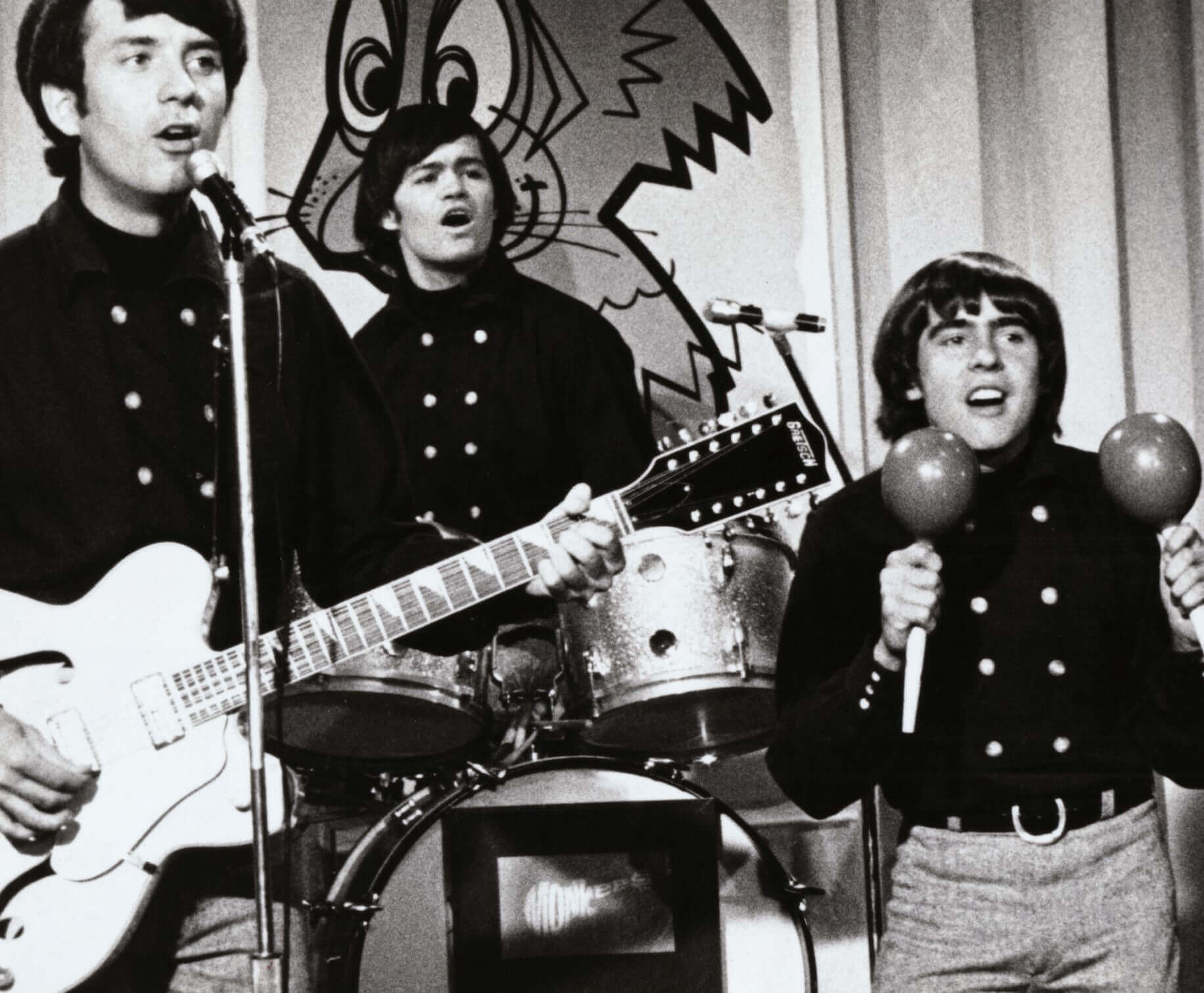 The Monkees in black-and-white