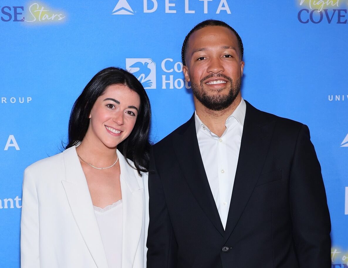 Jalen Brunson and his wife, Ali Marks, attend the 2023 Night of Covenant House Stars Gala in New York City