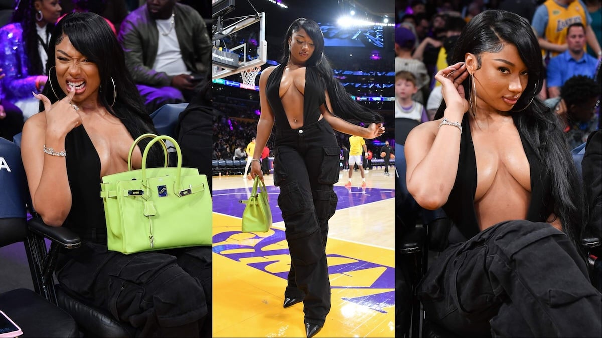 Megan Thee Stallion DISTRACTS the Lakers, Wears Over-the-Top Outfit to NBA  Game