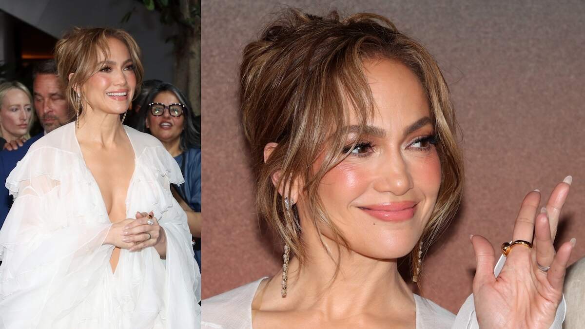Actor Jennifer Lopez waves to fans at the 'Atlas' Mexico City Fan Event