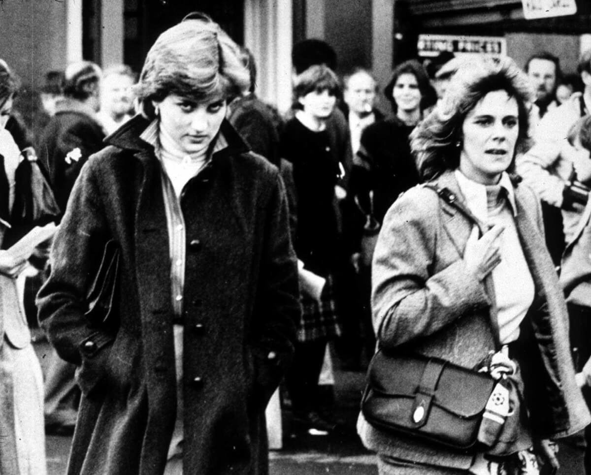 Lady Diana Spencer (later Princess Diana) and Camilla Parker Bowles