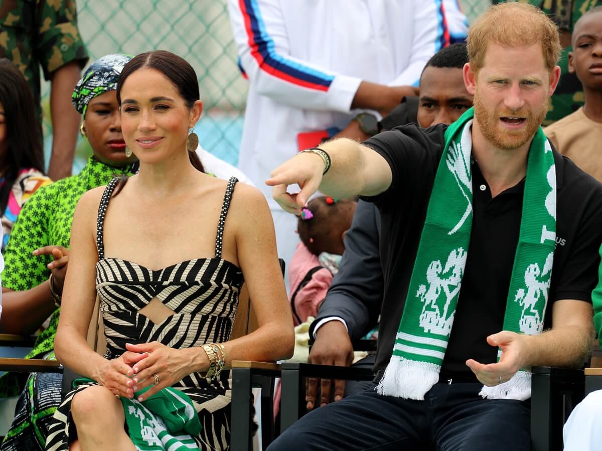 Meghan Markle and Prince Harry attend an exhibition sitting volleyball match at Nigeria Unconquered