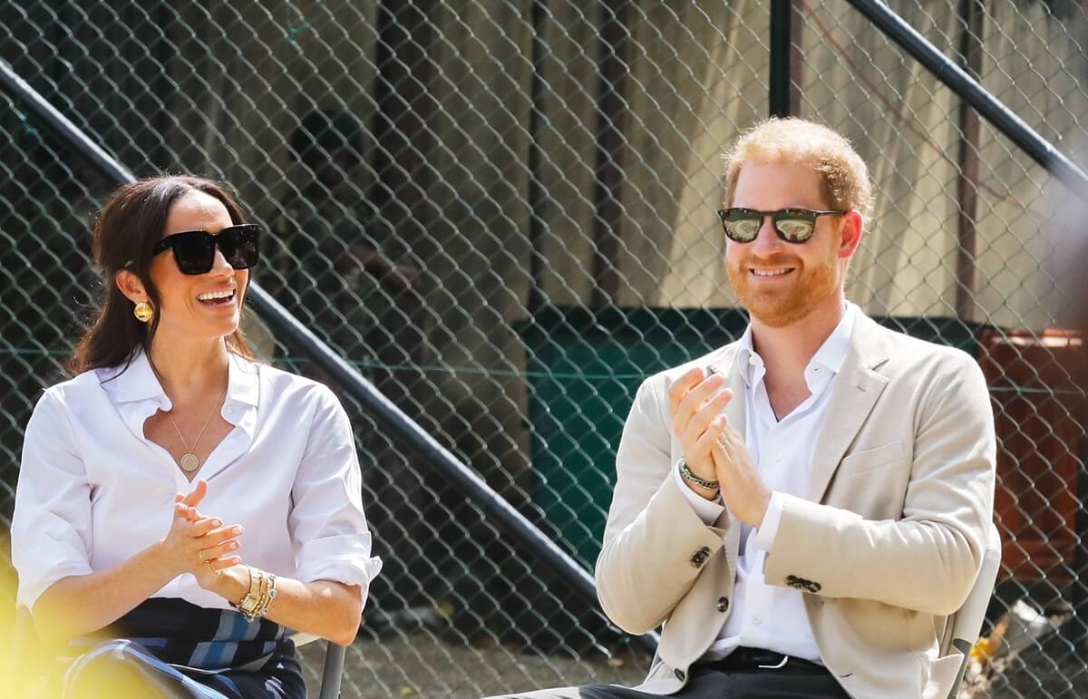 Prince Harry and Meghan Markle visit Giants of Africa at Ilupeju Senior Grammar School