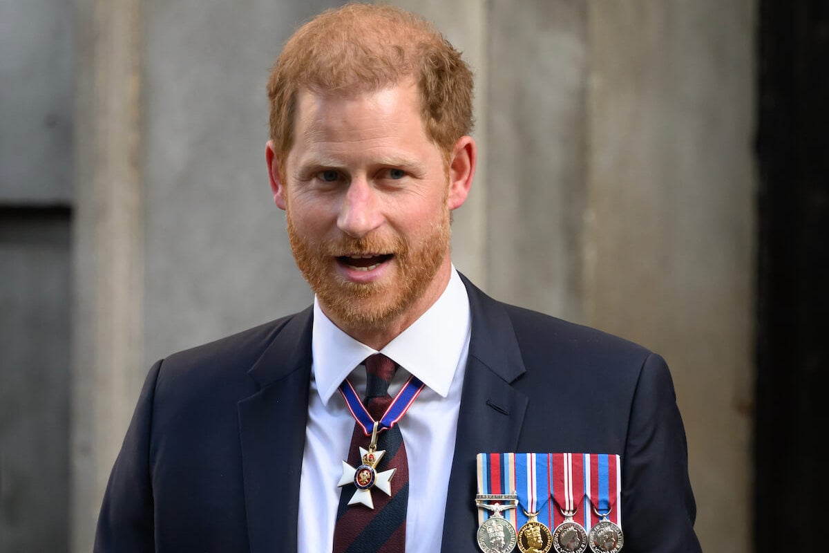 Prince Harry Laughs When Asked if He's 'Happy to Be Home'