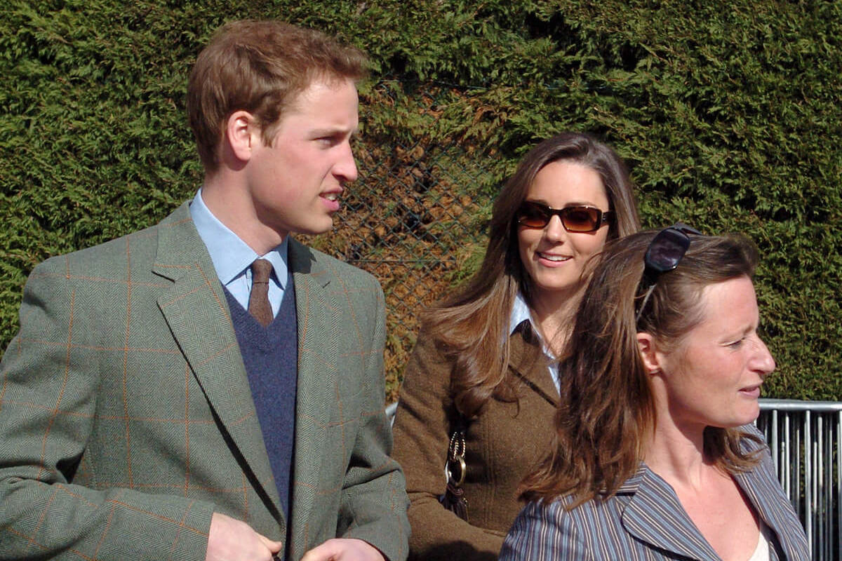Prince William, who set up a 'crisis' hotline for Kate Middleton, with Kate Middleton in 2007