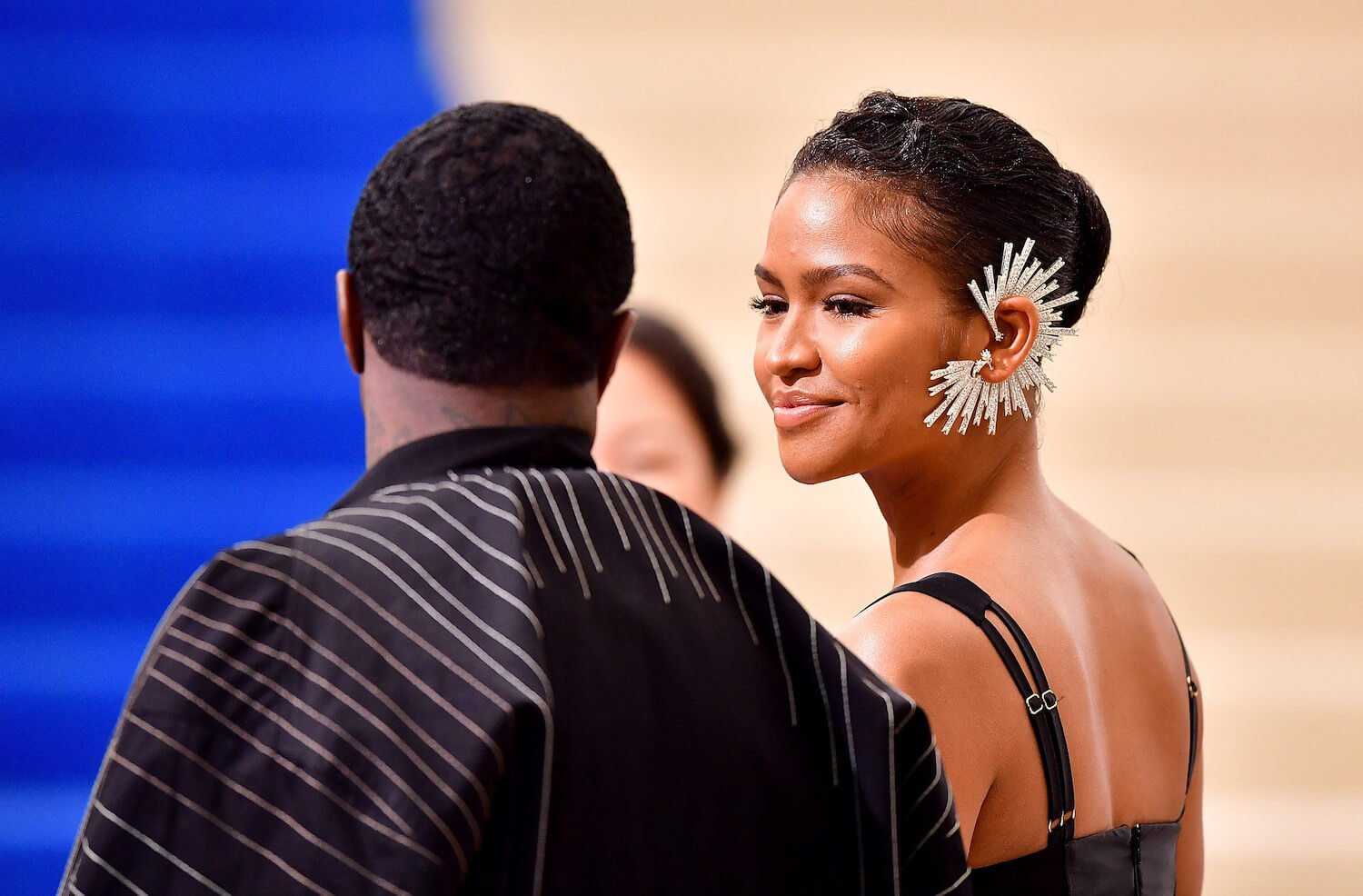 Sean 'P. Diddy' Combs and Casandra 'Cassie' Ventura from the back at the Met Gala in 2017