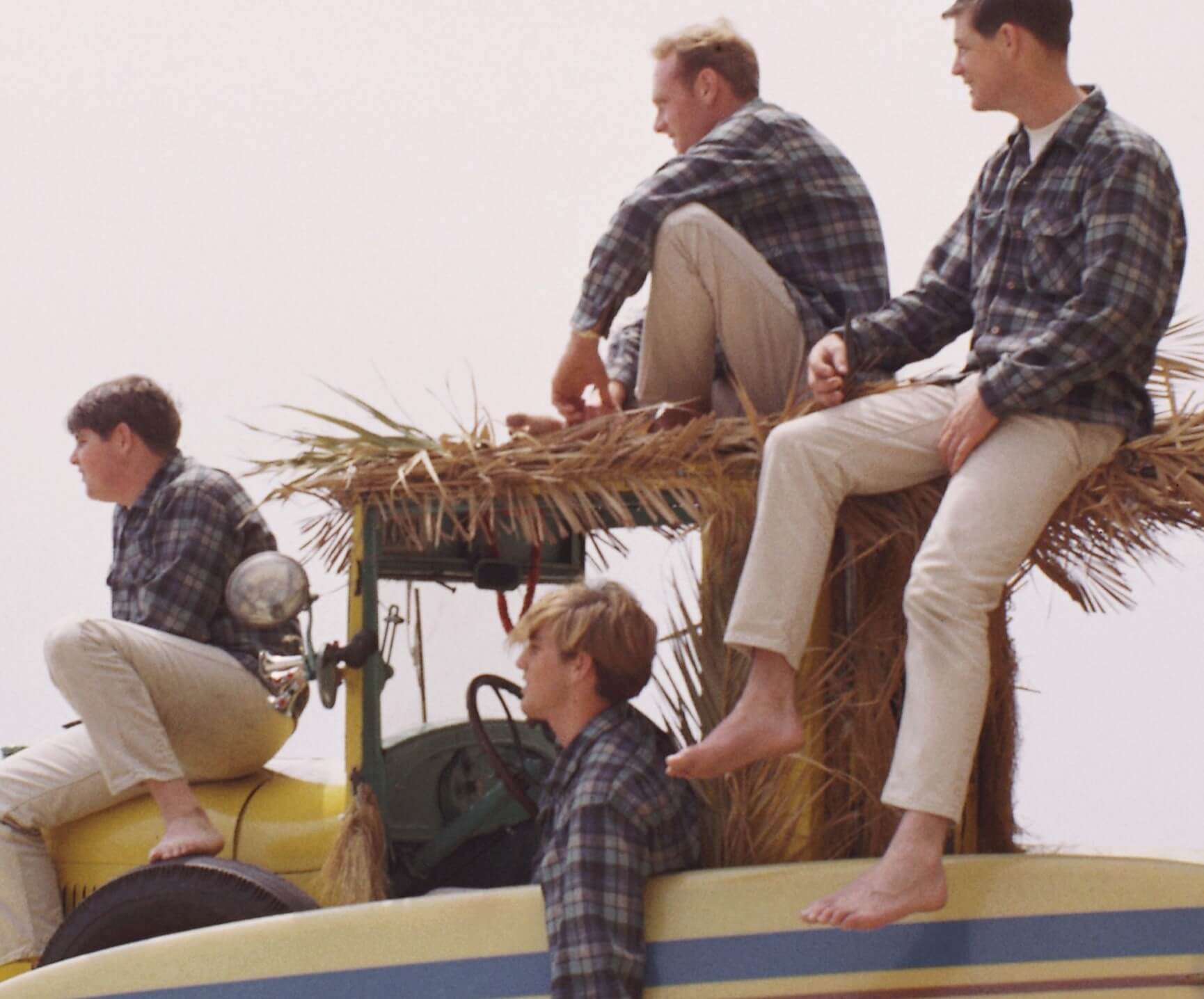 The Beach Boys in a car