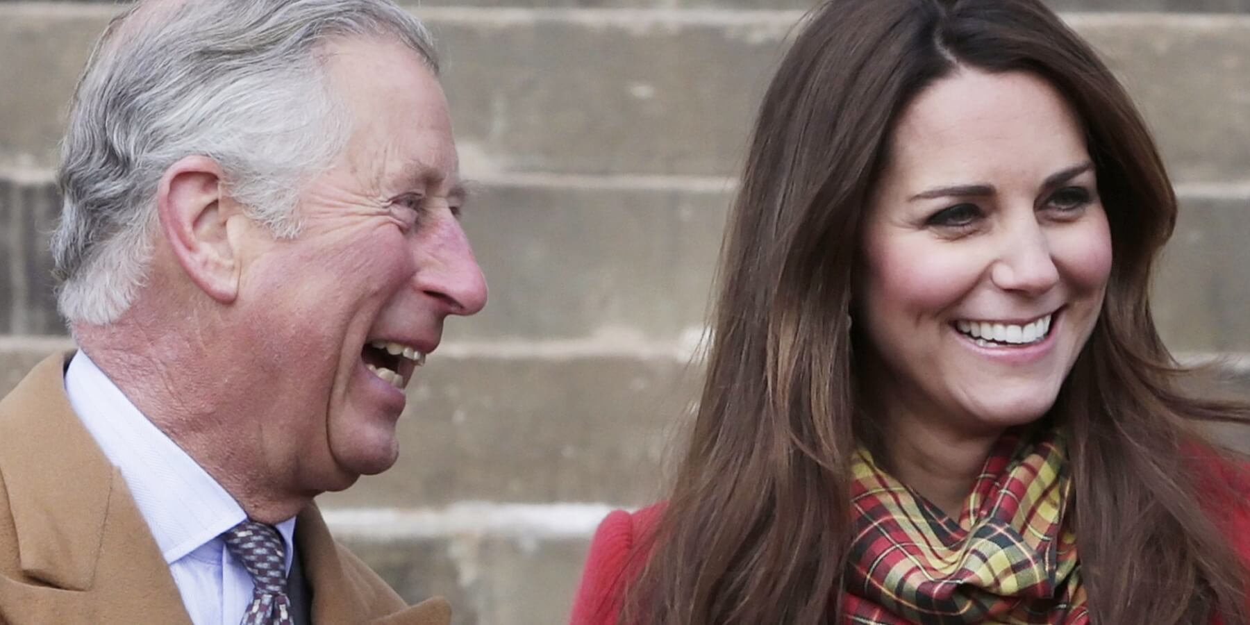 King Charles and Kate Middleton photographed on March 05, 2013 in Ayrshire, Scotland