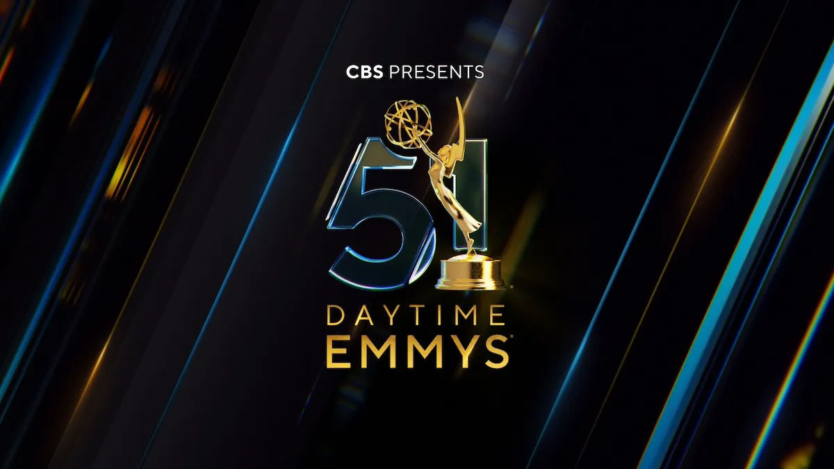 Key art of Emmys statue promoting 2024 Daytime Emmy Awards on CBS