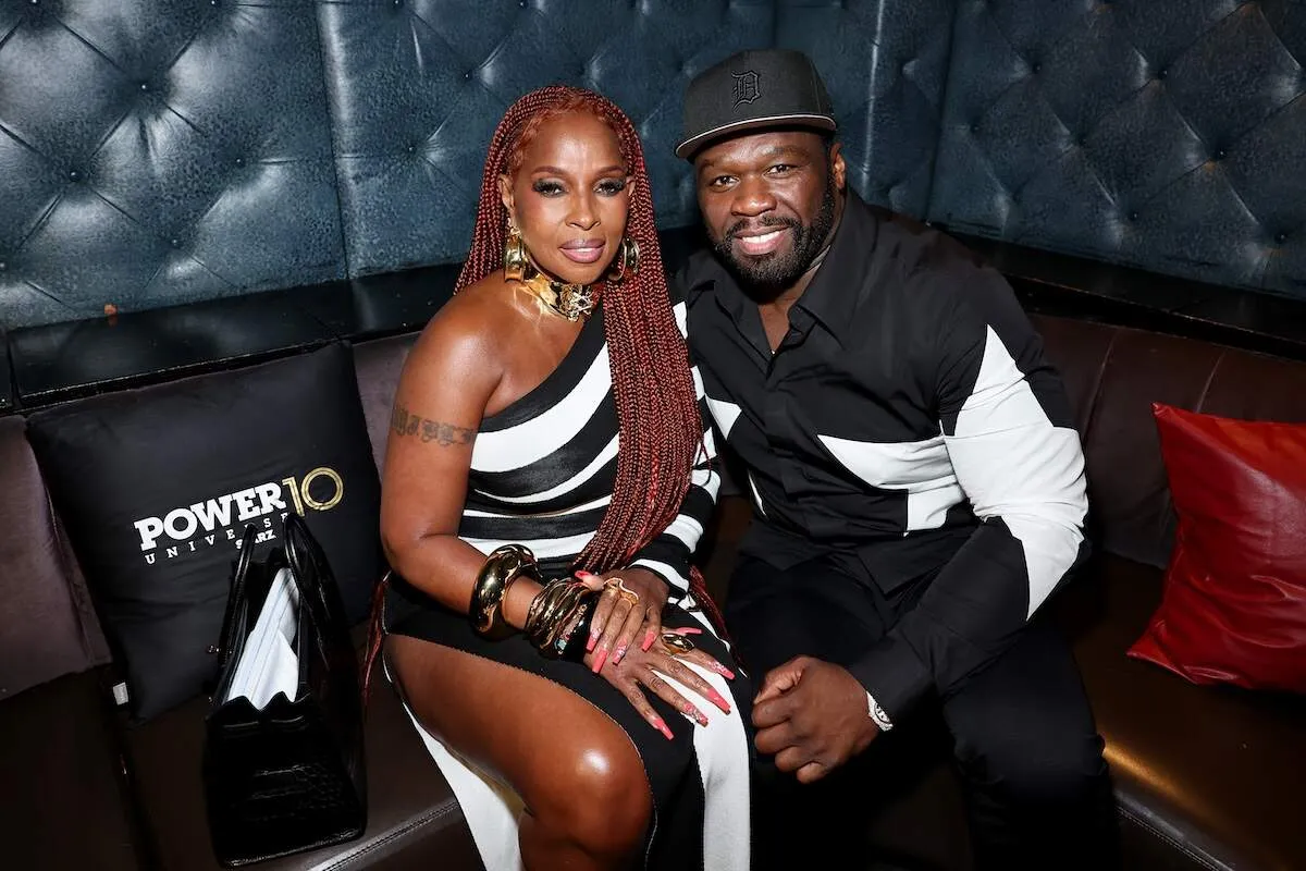 Celebrities Mary J. Blige and Curtis "50 Cent" Jackson celebrate the “Power Book II: Ghost” Season 4 premiere together in NYC