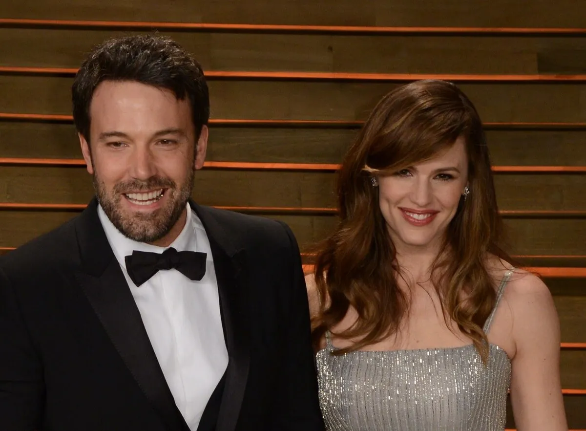 Ben Affleck and wife Jennifer Garner arrive at the 2014 Vanity Fair Oscar Party.