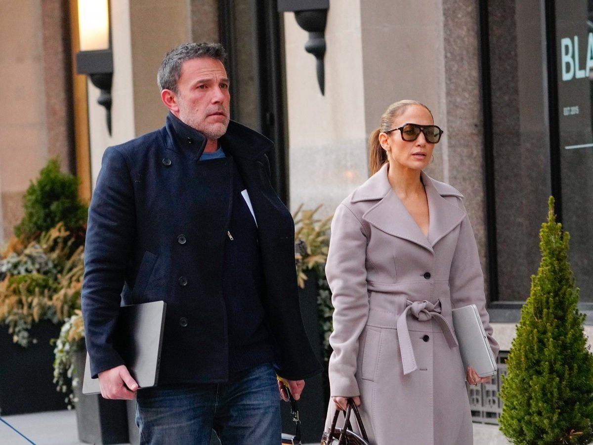 Ben Affleck and Jennifer Lopez are seen out walking in New York City