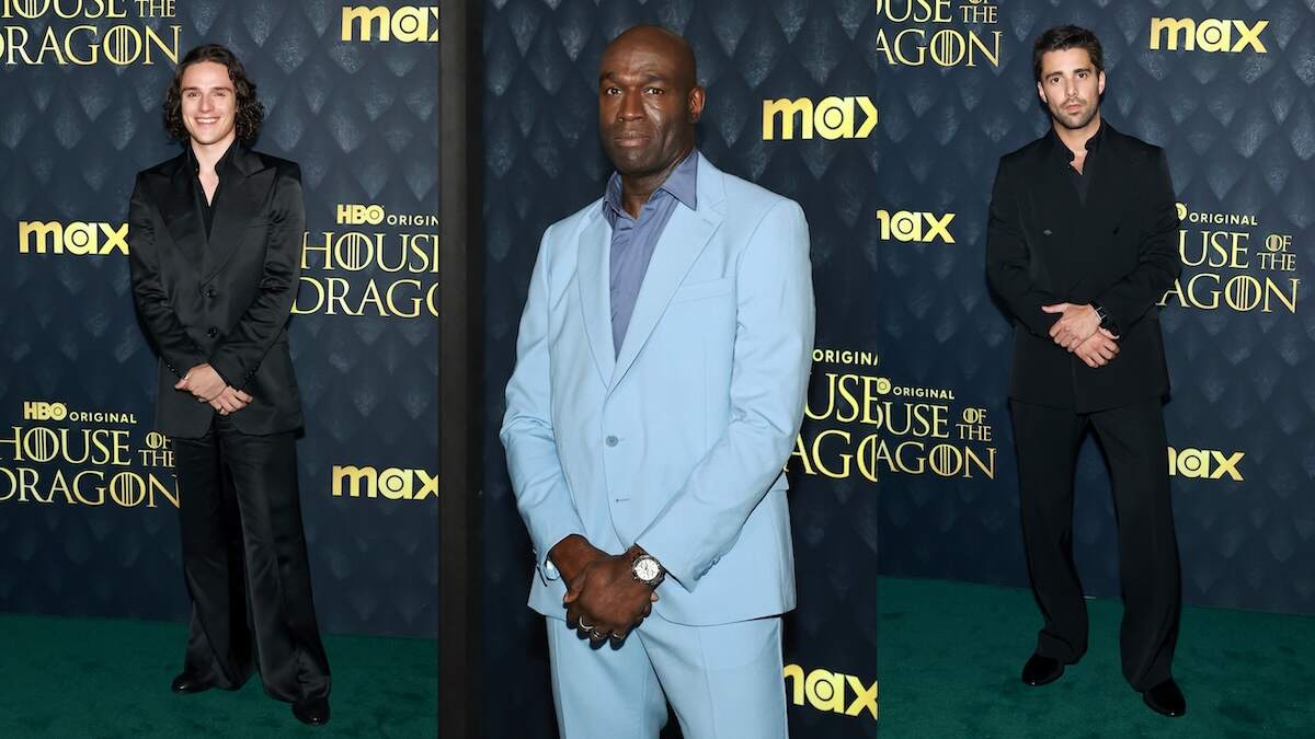 House of the Dragon stars Harry Collett, Steve Toussaint, and Fabien Frankel wear their best formalwear on the red carpet