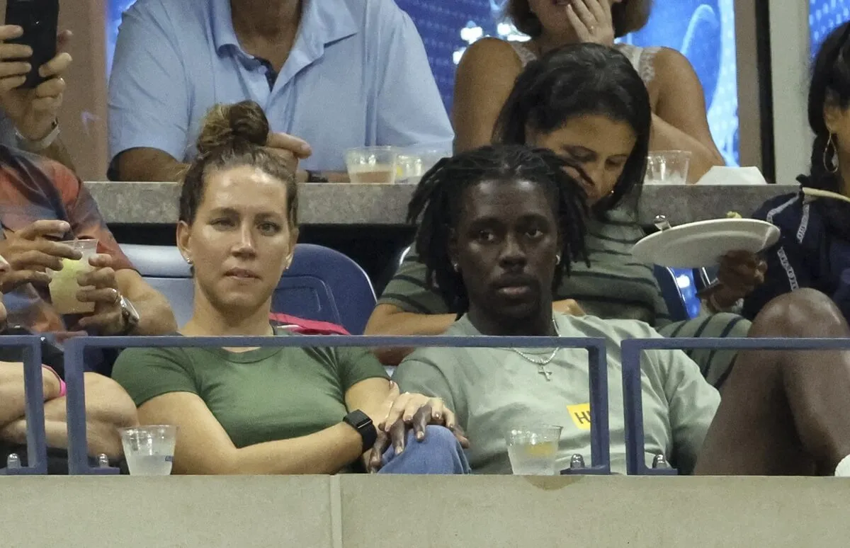 Jrue Holiday and Lauren Holiday watch tennis match during Day 7 of the U.S. Open 2022