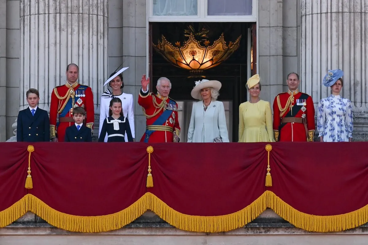 The royal family on the Buckingham Palace balcony at Trooping the Colour